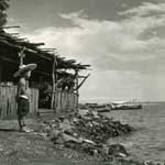 Editor circa 1956 surveying beach front property